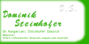 dominik steinhofer business card